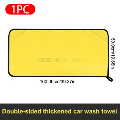 SEAMETAL High-end Microfiber Towel Car Wash Towel Detailing Cleaning Cloth Car Wash Drying Towel Car Absorbent Cleaning Prod…