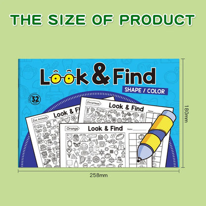 Children's Search for Items Game, Enhance Visual Perception, Fun Coloring Book, Focus and Attention, Handwriting Exercise Bo…