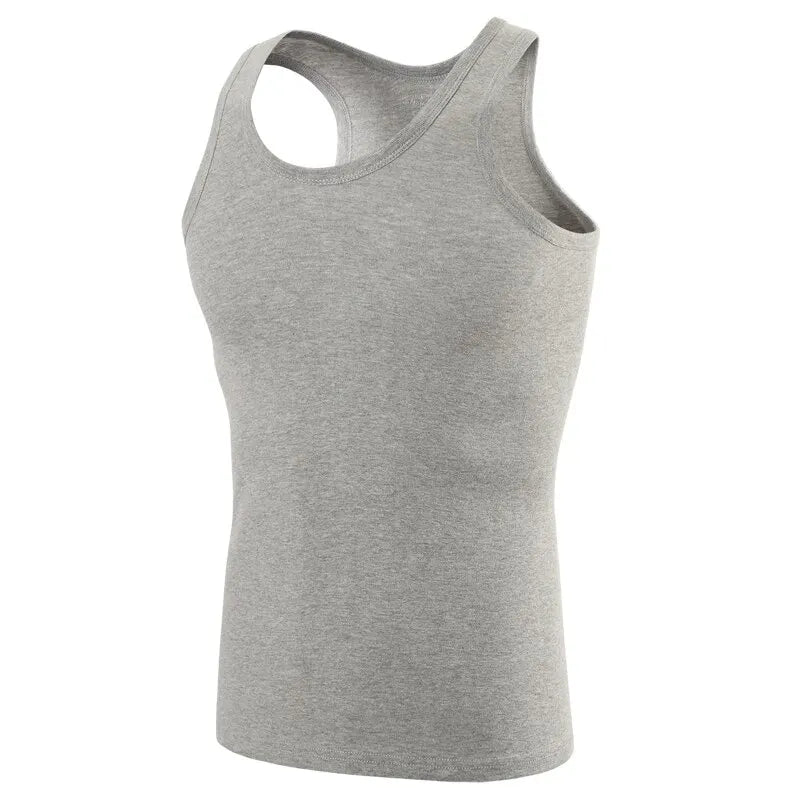 1/3/5 Piece Men's Cotton Sports Skinny Vest Teenagers Leisure Joker Sleeveless T Men's Fitness Training Simple Top - image 6
