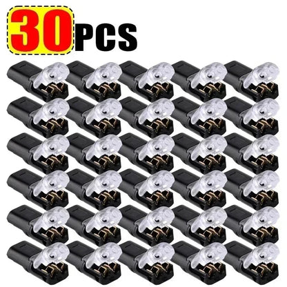 10/20/30/50/100 Pcs D2 Waterproof Plug Wire Connector 2 Pin Way Cable Plug Car Electric Wire Snap Connectors Strip Terminal…