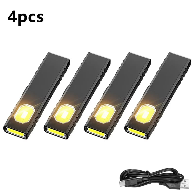 Security Flashing Work Light Warning Light Strong Light Mini Portable Outdoor Maintenance Emergency EDC Flashlight Knife Cap…
