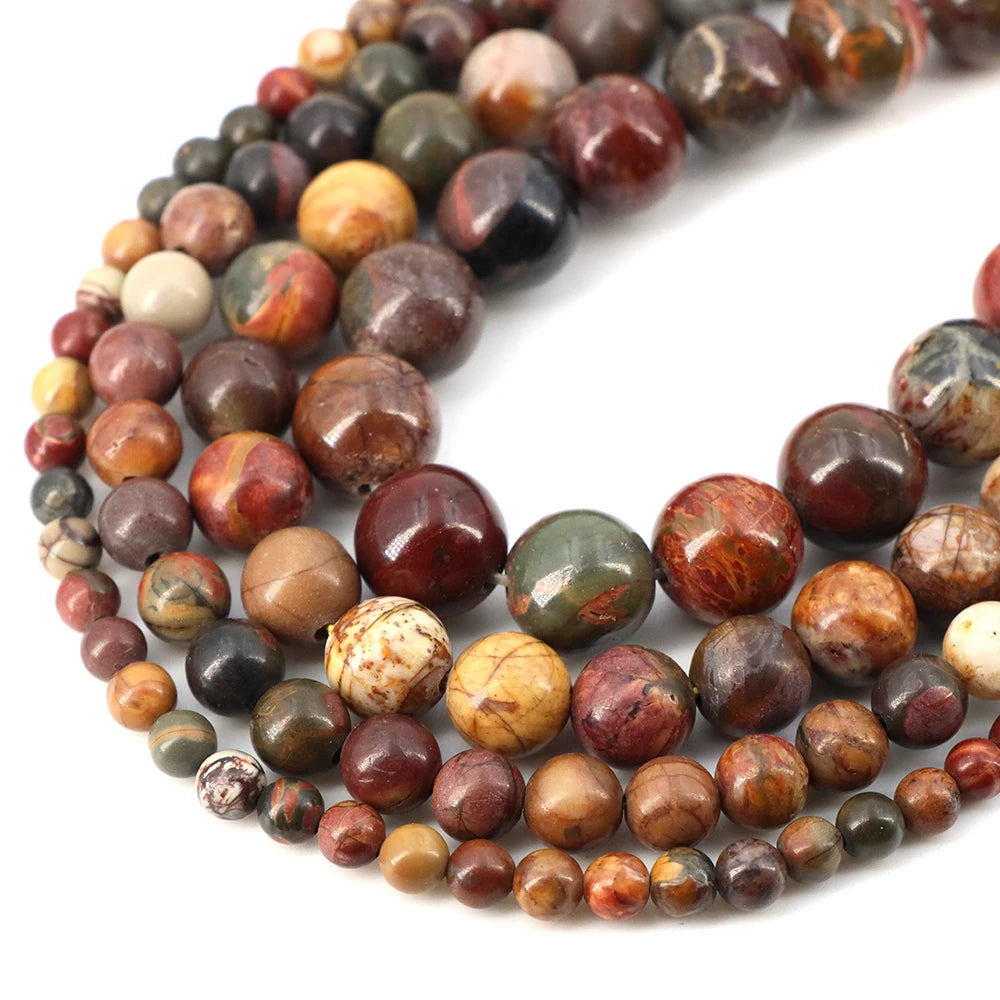 Natural Stone Beads Blue Tiger Eye Crystal Amethyst Rose Quartz Gemstone Bead for Jewelry Making Bracelet Necklace 4/6/8/10M…