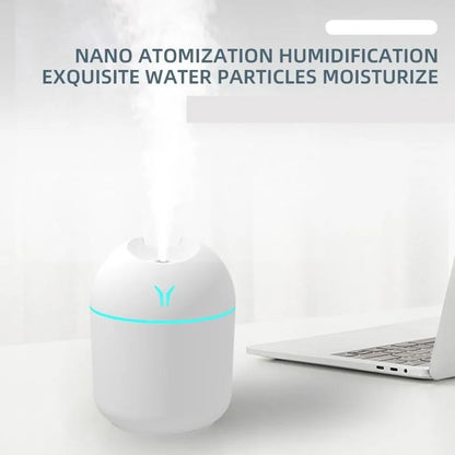 250ML USB Mini Air Humidifier Aroma Essential Oil Diffuser For Home Car Ultrasonic Mute Mist Maker Diffuser with LED Color L…