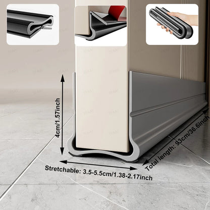 Flexible Door Bottom Sealing Strip Door Gap Soundproofing Wind and Dust Proof Weather Strip Under Door Draft Stopper Tape -…