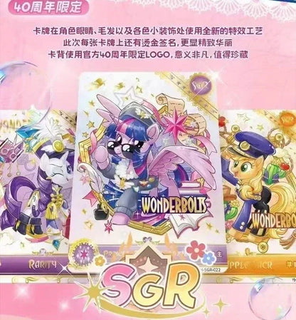 KAYOU Genuine My Little Pony Card 40th Anniversary Limited Friendship Eternal Card Rare SC SGR Cards Toy Gift Princess Card…