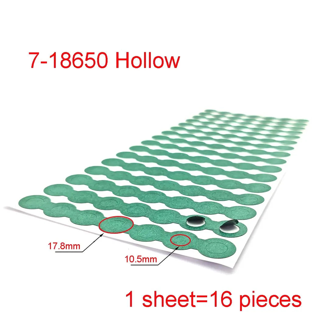 18650 21700 32650 Li-ion Battery Insulation Gasket Barley Paper Battery Pack Cell Insulating Glue Patch Electrode Insulated…