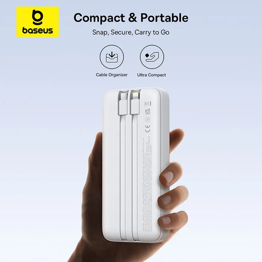 Baseus Power Bank 20000mAh PD 22.5W Fast Charging Phone External Battery Powerbank Charger for Xiaomi Poco iPhone Samsung iP…