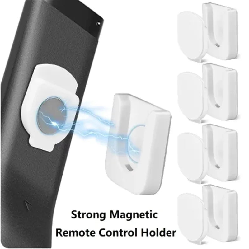 (1 Pairs) Strong Magnetic Remote Control Holder Wall Mount TV Remote Wall Mount Holder Hook Fan Remote Holder Magnetic Hooks