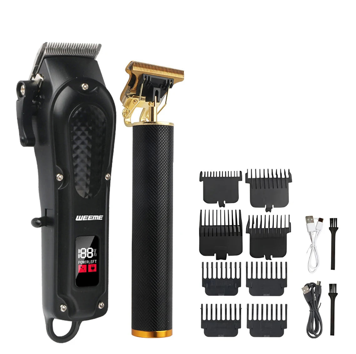 T9 Vintage Men's Electric Hair Clipper Beard Trimmer/Rechargeable Hair Cutting Machine With Nose Hair Trimmer Kit Boyfriend…