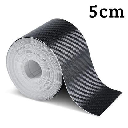 1-5m Nano Carbon Fiber Car Tape Sticker Door Mirror Paste Protector Strip DIY Protection Protective Film Waterproof Adhesive…