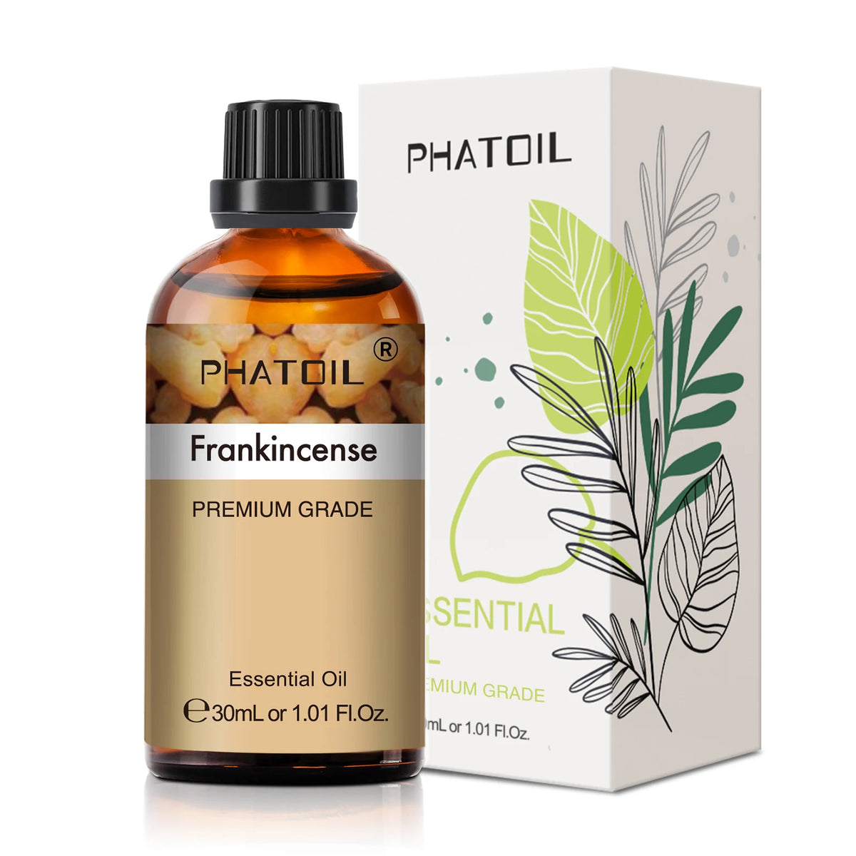PHATOIL 1PCS Aromatherapy Essential Oil 30ml Lemon Eucalyptus Lavender Bergamot Jasmine Juniper Rose Vanilla Aroma Essential…