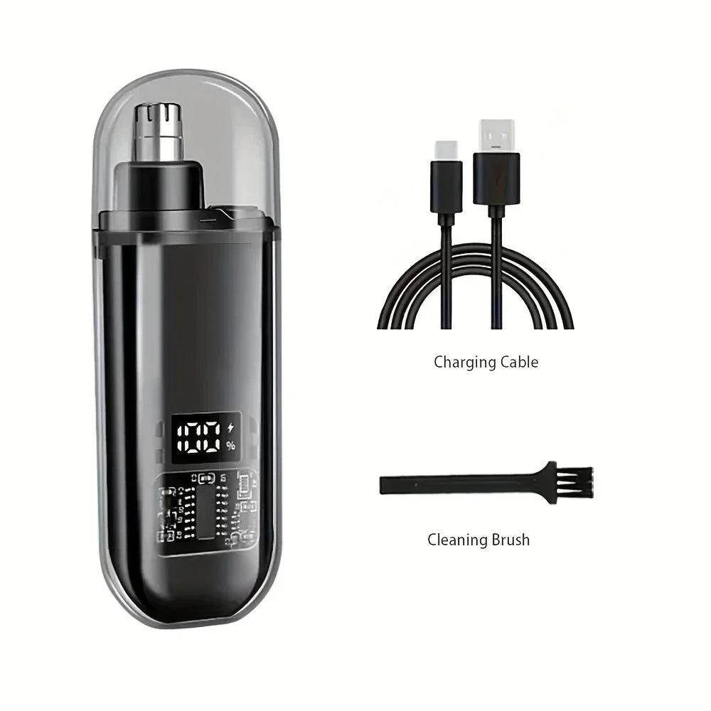 Nose Ear Hair Trimmer for Men - USB C Rechargeable Portable Fast Charge, Compact Grooming Kit - image 6