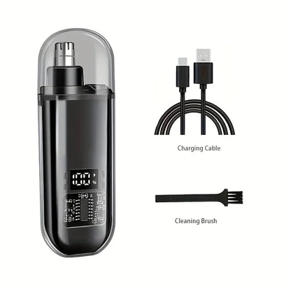 Nose Ear Hair Trimmer for Men - USB C Rechargeable Portable Fast Charge, Compact Grooming Kit - image 6