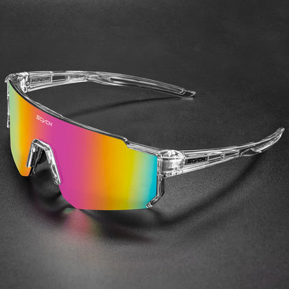 SCVCN New Outdoor Cycling Sunglasses Men Road Driving Bike Glasses Sports Mountain Climbing Women Bicycle Cycling UV400 Gogg…