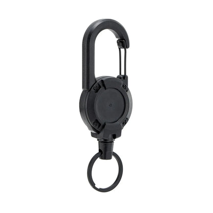 Retractable Heavy Duty Pull Reel Carabiner Key Chains Strong Steel Wire Rope Buckle Spring Key Ring Outdoor Sporty Keychain…