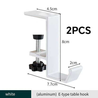 Punch-free Hanging Bag Hook Student Desk Side Hanging Bag Artifact Removable Mobile Handbag Holders Multi-functional Table H…