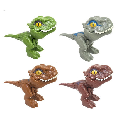Jurassic Finger Dinosaur Triceratops Tyrannosaurus Model Toys for Kids Creative Finger Biting Dinosaurs Interactive Toy Boy…
