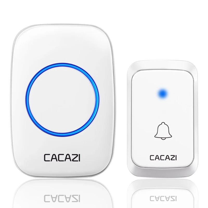 CACAZI A06 DC battery-operated Wireless Waterproof Doorbell 300M Remote 36 chimes Cordless Home Cordless Call Bell - image 3