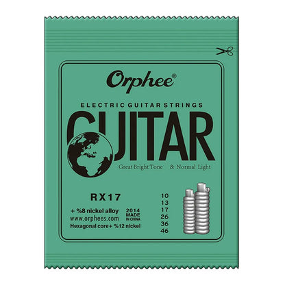 Orphee Electric Guitar Strings Set RX Series Hexagonal Carbon Steel 6 String for Electric Guitar Accessories Practice Use -…