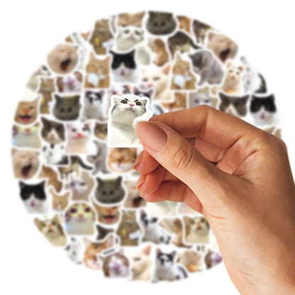 46pcs/Bag,Cat Stickers,Be for Suitcase Skateboard Luggage Laptop Phone Diy Sticke Decoration Stationery School Supplies Toys…