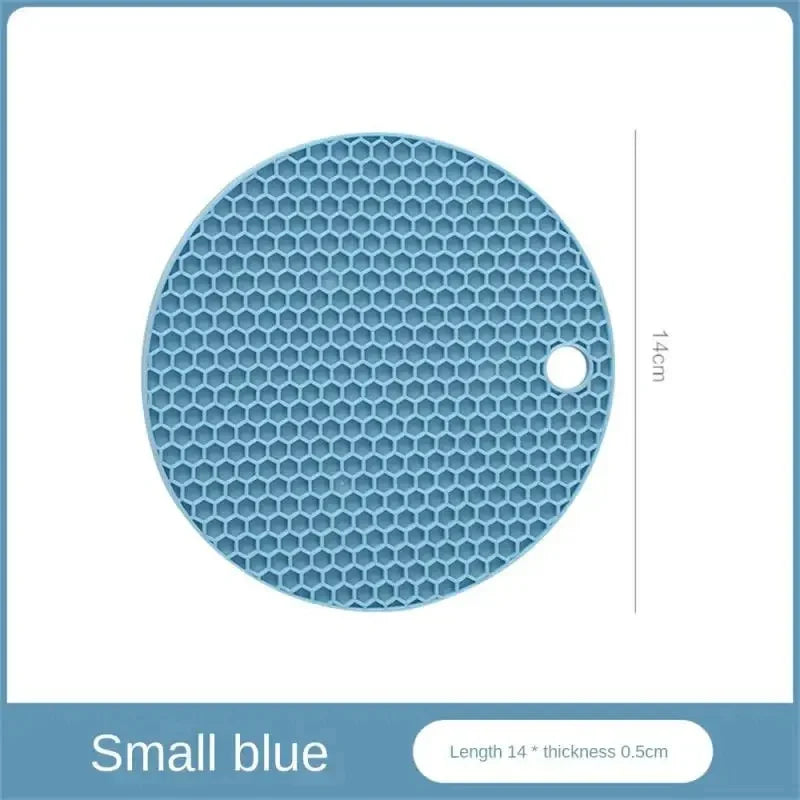 Table mat tool multifunctional kitchen silicone tableware mat, round anti slip coffee cup coaster, pot holder - image 12