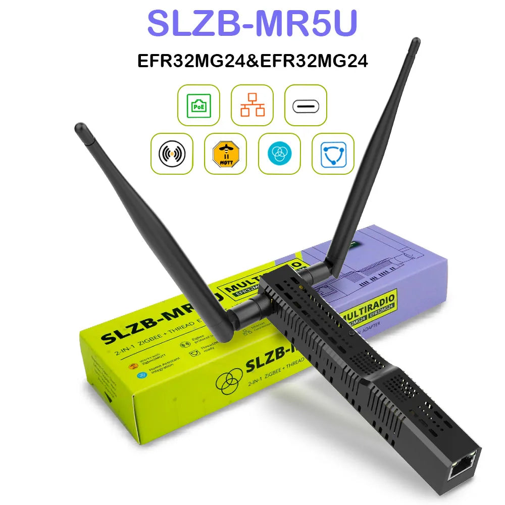 SMLIGHT SLZB-06/M/P7 Zigbee 3.0 to Ethernet,USB,and WiFi gateway coordinator with PoE,works with Zigbee2MQTT,Home Assistant,…