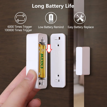 Tuya WiFi Zigbee Door Sensor Contact Sensor Open Closed Detector Smart Home Alarm Security Protection Work with Aleax Smart…