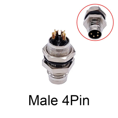 M8 Sensor Connector Waterproof Male&Female Plug Straight Angle Screw Threaded Coupling 3Pin 4Pin - image 14
