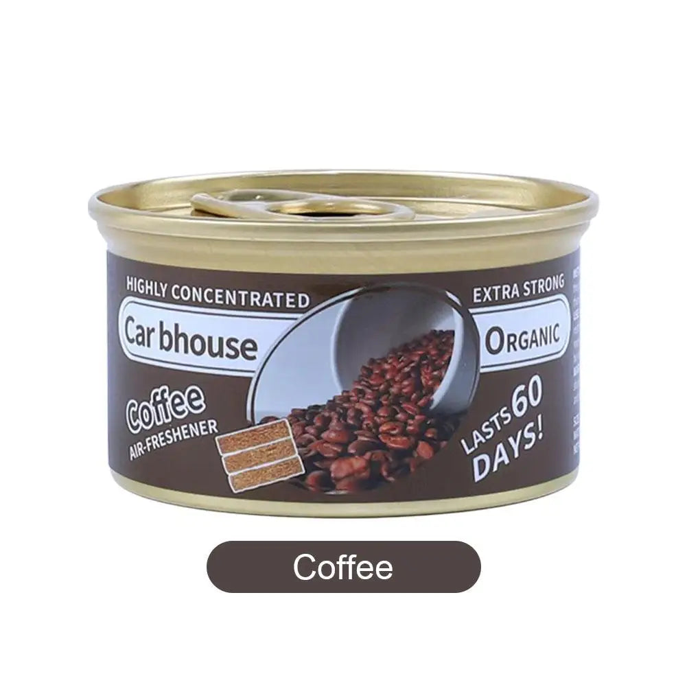 Car Flavoring Car Air Fresheners Perfume Canned Wood Blocks Coffee Flavor Long-Lasting Auto Aromatherapy Car Deodorant Suppl…