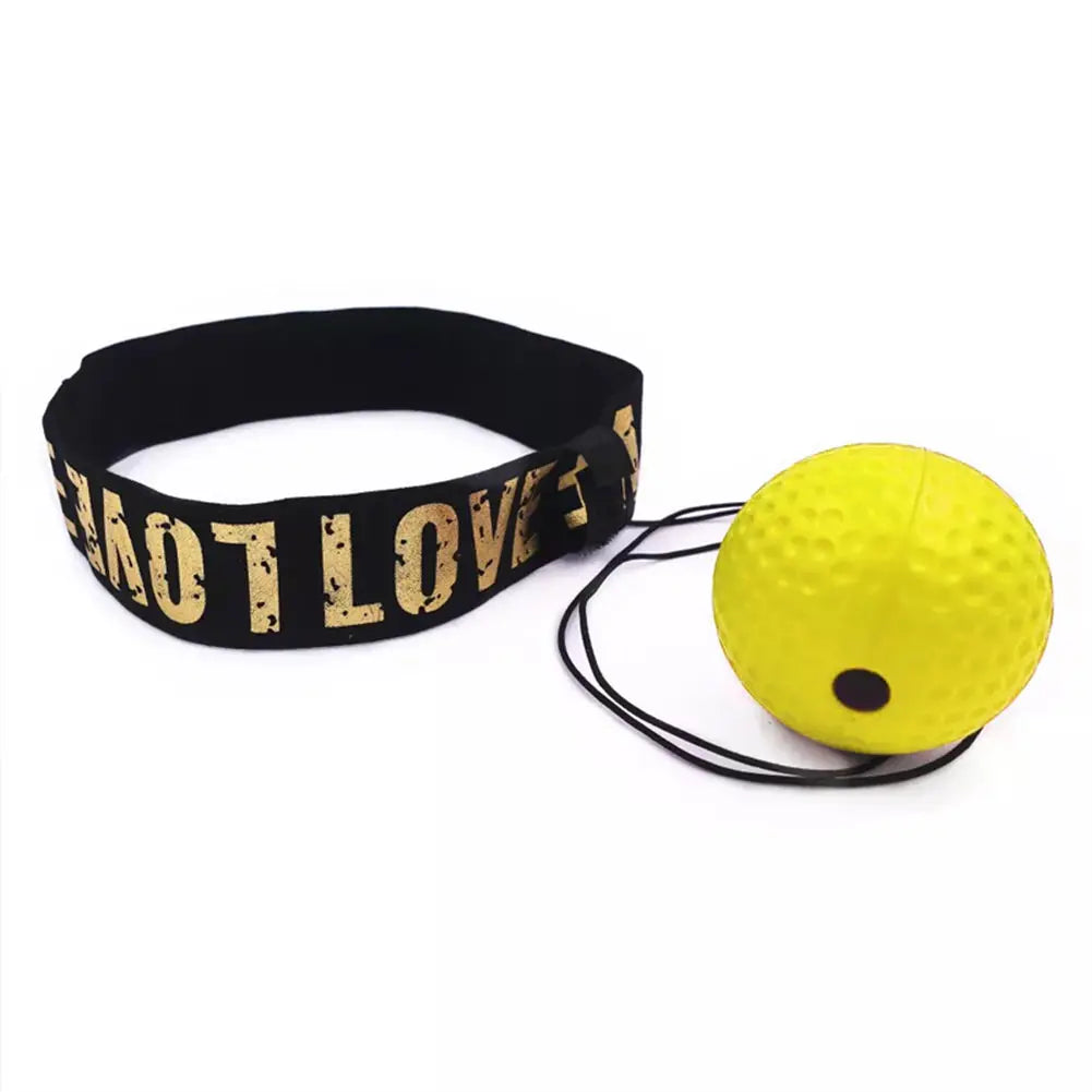 Boxing Reflex Speed Punch Ball Boxing Rubber Balls for Agility Reaction Training with Sweatband Fitness Equipments Accessori…
