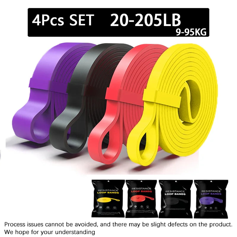 20~230lbs Heavy-Duty Resistance Band Agility Training Workout Gym Equipment Yoga Pilates Accessories Rubber Band Home Gym -…