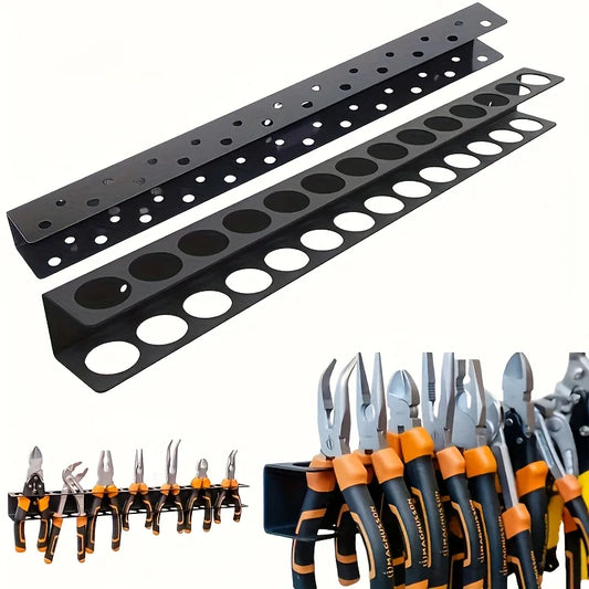 1 Piece Suitable For Garage Wall Mounted Multifunctional Tool Management Metal Screwdriver And Pliers Storage Rack