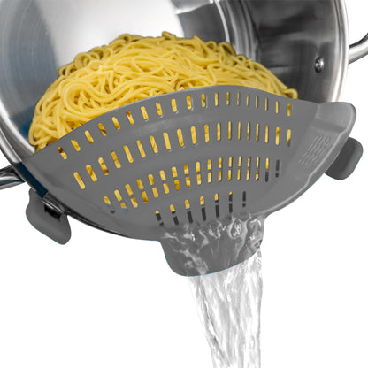 1pc, Strainer, Silicone Pot Strainer, Adjustable Silicone Clip On Strainer For Pots Pans And Bowls, Kitchen Pot Strainer - i…