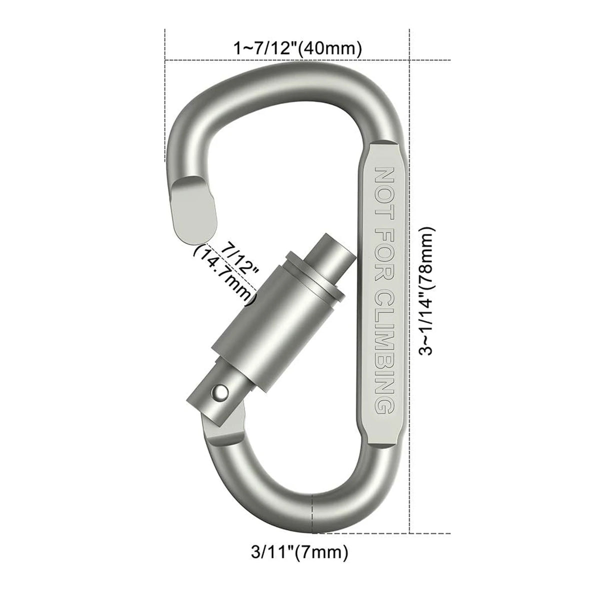 4-6PCS Carabiner Set For Key Camping Survival EDC Outdoor Keychain Clip Alloy Aluminum Tactical Caribiner Hook Karabiners -…