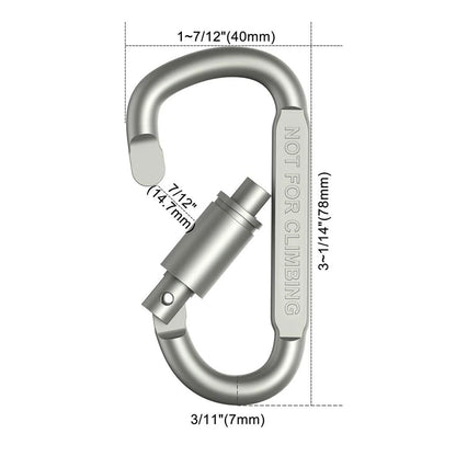 4-6PCS Carabiner Set For Key Camping Survival EDC Outdoor Keychain Clip Alloy Aluminum Tactical Caribiner Hook Karabiners -…