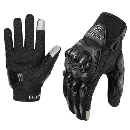 Summer Breathable Full Finger Motorcycle Gloves Non-slip Wear-resistant Motocross Racing Gloves Touch Screen Moto Biker Glov…