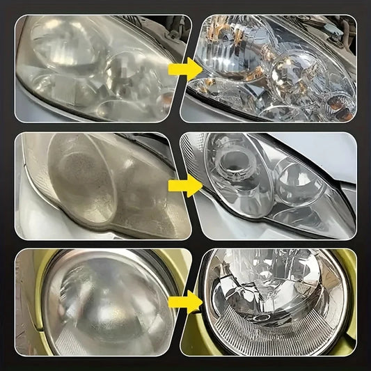 Car Headlight Restoration Polishing Kit - Scratch Remover & Oxidation Cleaner Repair Paste for Headlamp Assembly - image 2