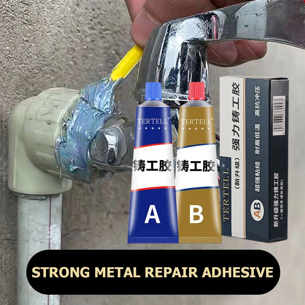 Cold Welding Glue Metal Repair Glue Heat-resistant AB Sealant High-strength Magic Plastic Repair Casting Adhesive Epoxy Resi…