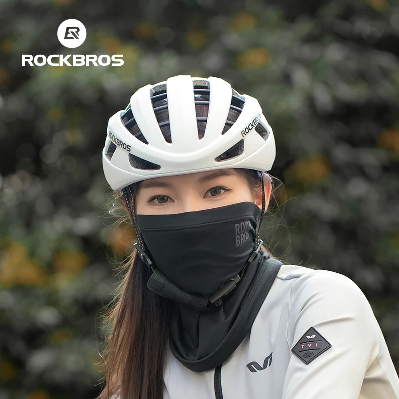 ROCKBROS Winter Keep Warm Cycling Face Mask Fleece Hiking Camping Ski Balaclava Neck Scarf Windproof MTB Road Bicycle Bike M…
