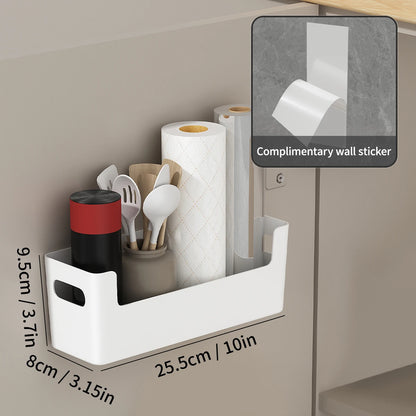 Wall-Mounted Cabinet with a Door Storage Box, Designed for Cabinet Hooks for Cling Film,Storage Bags,Bathroom Essentials - i…