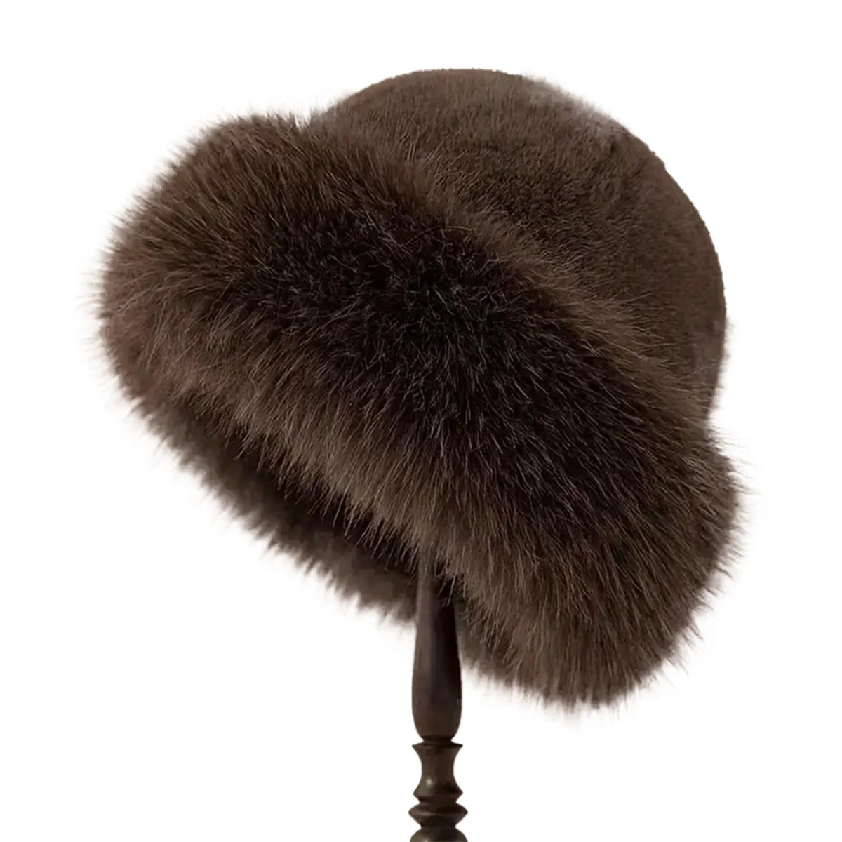 Thicken Plush Warm Fur Hat for women Fluffy Beanie winter Warm Thick Hat Mongolian Caps for Cold Weather Snow Caps - image 9