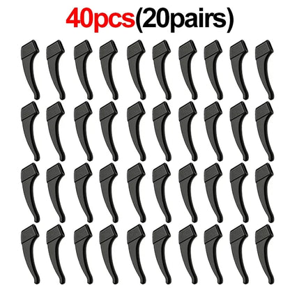 2/40pcs Silicone Ear Hook Anti-slip Glasses Leg Ear Sleeve Bracket Fastener Sunglasses Accessories Grip Anti-fall Eyewear Ho…