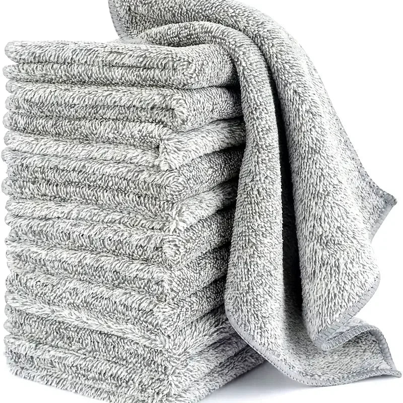 Thicken Microfiber Cleaning Cloths Lint Free Microfiber Cleaning Towel Cloths Reusable Cleaning Towels Absorbent for Car Win…