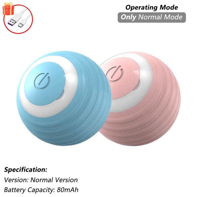 iLMH 1/2 PCS Cat Interactive Ball Toy Automatic Rolling Ball Faux Tail Rechargeable Smart Pet Electric Toy Pet Toy Imitate M…