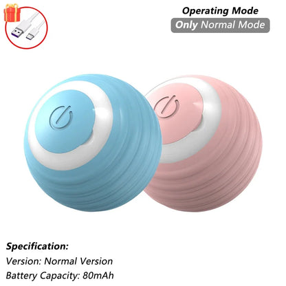 iLMH 1/2 PCS Cat Interactive Ball Toy Automatic Rolling Ball Faux Tail Rechargeable Smart Pet Electric Toy Pet Toy Imitate M…