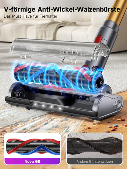 Tdyon Nova Wireless Cordless Vacuum Cleaner 680W High Power 70000PA Strong Suction Stick Vacuum Cleaner, 75 Minutes Long Wor…