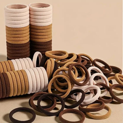 30-200pcs Hair Accessories for Women girl Basic Hair Bands Headband Hair Ropes Ties Ponytail Holder Simple and Fashionable N…