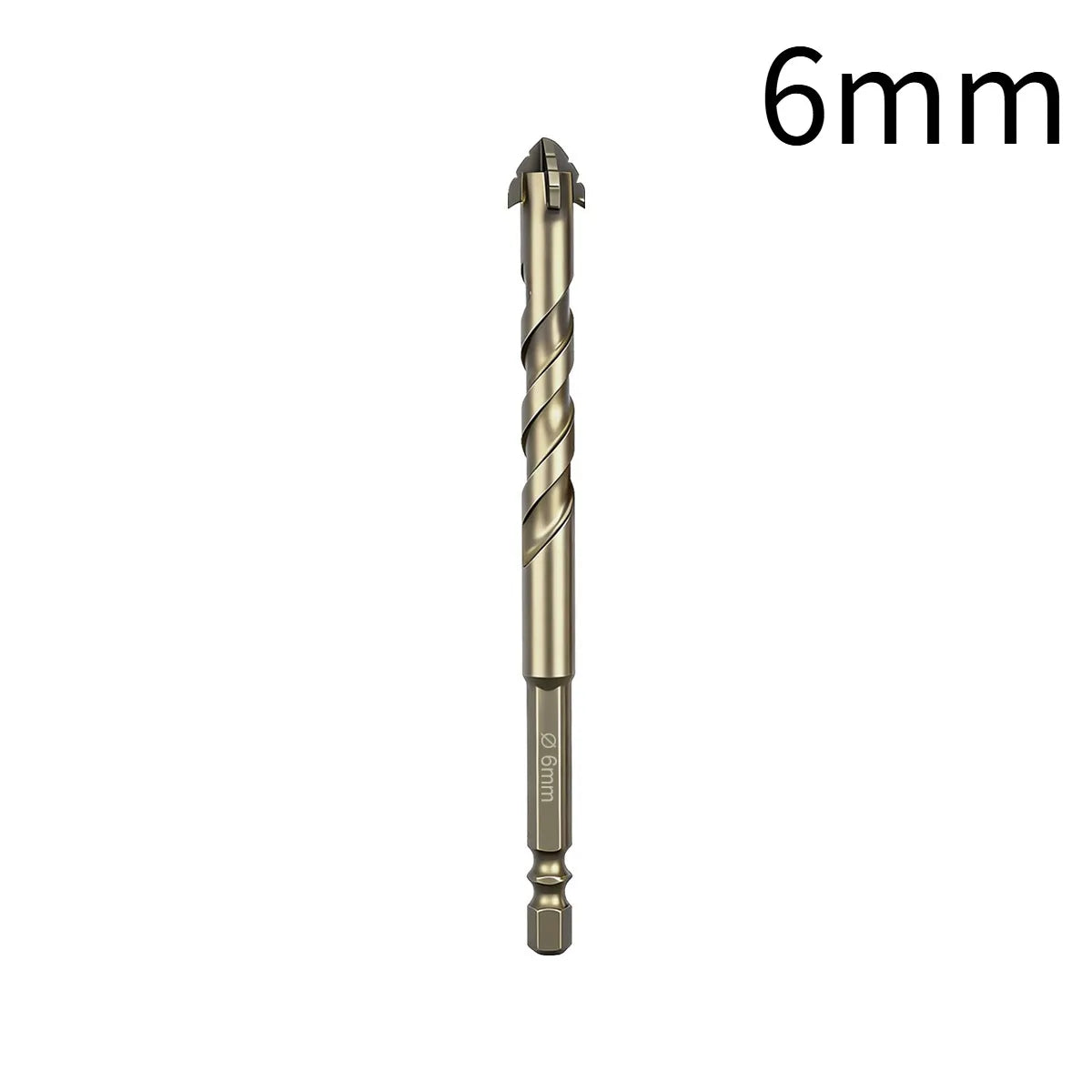 High-Four-Edged Serrated Eccentric Drill for Dry Drilling of Ceramic Tiles, Glass, Marble, Concrete, Stainless Steel Drill B…