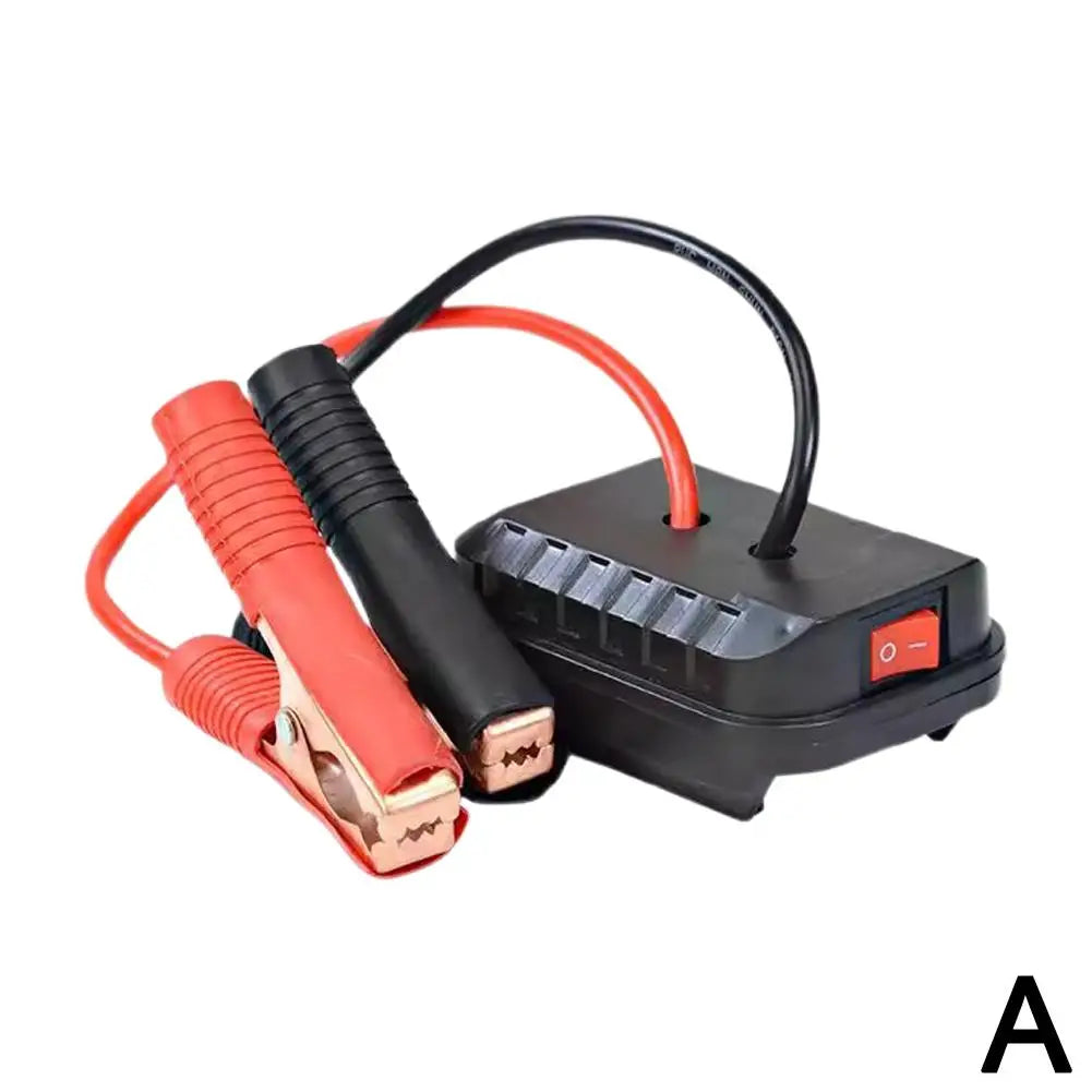 Car Lithium Battery Converter Charger Clip Auto Igniter Jump Starter For Makita Booster Cable Adapter Emergency Power DIY To…