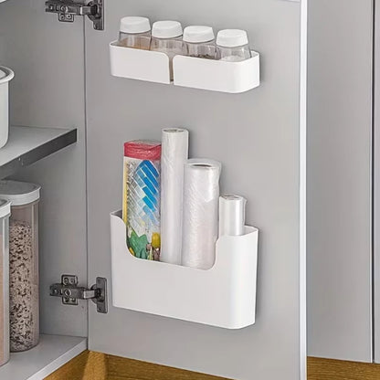 Wall-Mounted Cabinet with a Door Storage Box, Designed for Cabinet Hooks for Cling Film,Storage Bags,Bathroom Essentials - i…